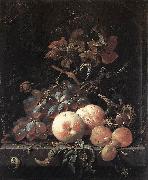 MIGNON, Abraham Still-Life with Fruits sg USA oil painting artist